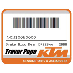 Brake Disc Rear D=220mm 2000